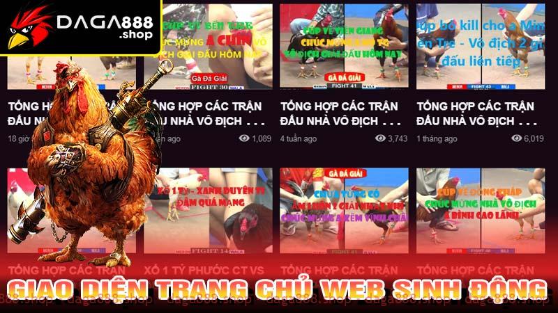 Giao diện trang chủ web sinh động, hấp dẫn